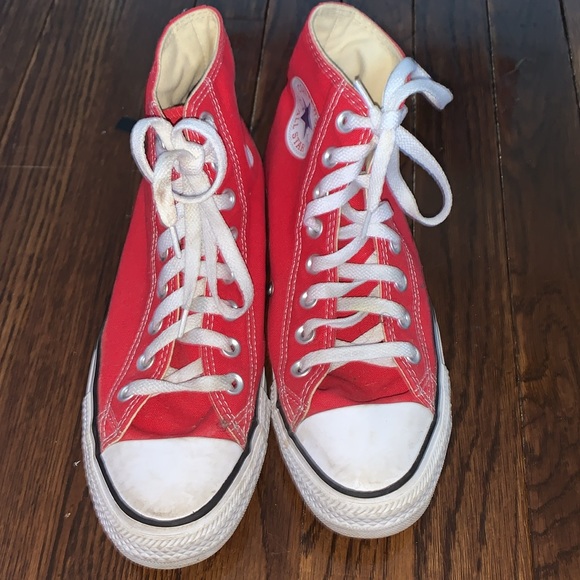 Converse Red High-Top Sneakers - Picture 4 of 4